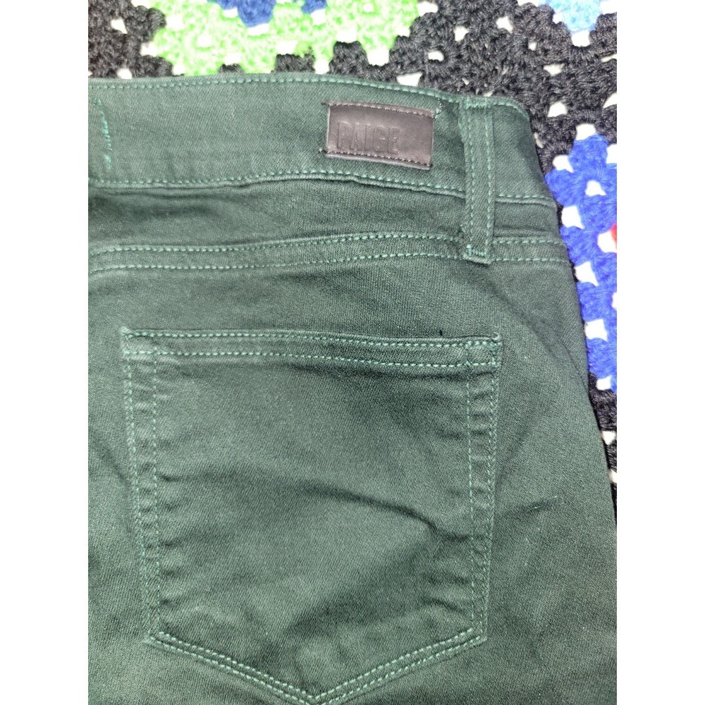 Paige‎ Jeans Verdugo Green Ankle Skinny Stretch Cotton Blend Women's 27 - Picture 14 of 16